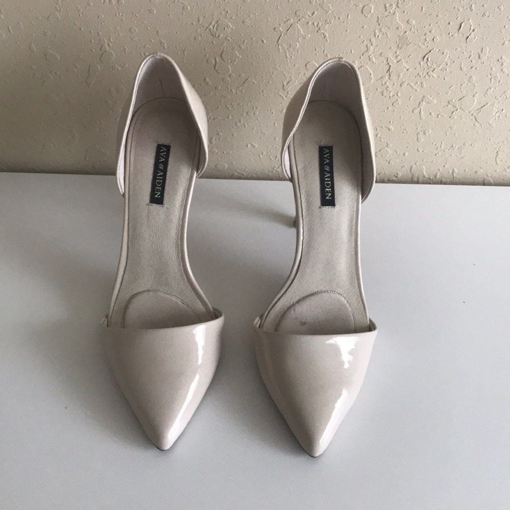 Ava & Aiden Cap Toe Tan Nude Beige 6.5 Pumps Heels